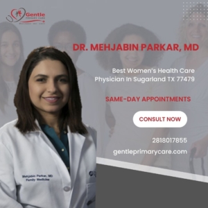 "Take the first step toward better health with the best primary care physicians in Sugar Land at Gentle Primary Care — Dr. Mehjabin Parkar and Dr. Mobin Aslam Sadiq."